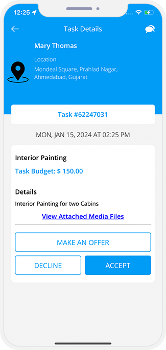 provider arrival notification