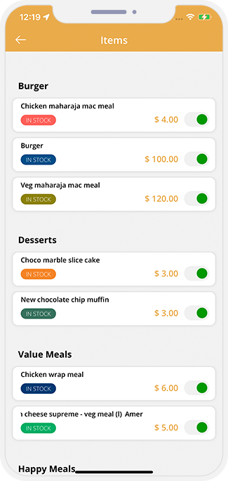 order status